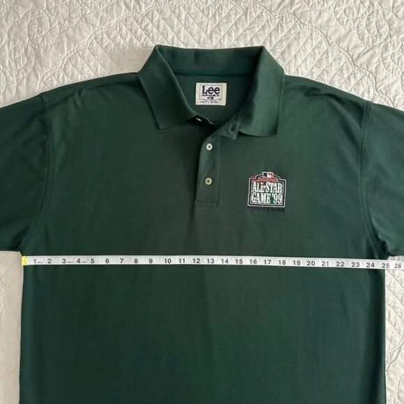 NWT Vintage MLB All Star Game Boston '99 Green Polo Shirt XL Lee Sport - Picture 7 of 10